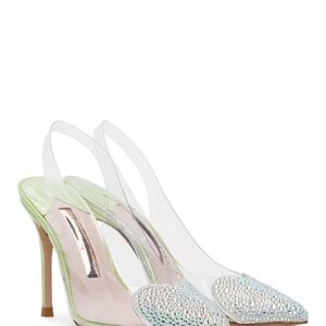 Elegant Green Slingback Heels